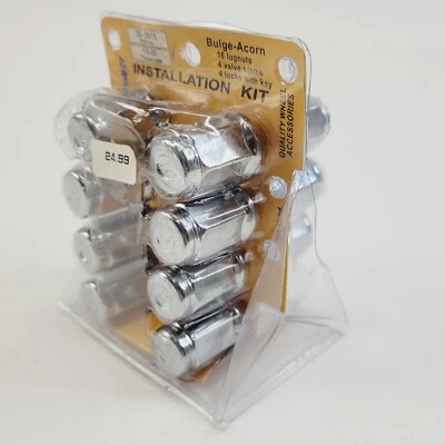 Kit de instalación de 14 tuercas cromadas Mr Lugnut Bulge Bellota faltan 2 de las 16 originales Foto 1 de 4