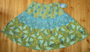 Disney Ruffle Blues /Green Girls 10/12 Floral Skirt NWT - Picture 1 of 3