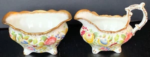 Vintage Hammersley Queen Anne Large Creamer And Sugar Bowl Set Excellent Cond - Picture 1 of 20