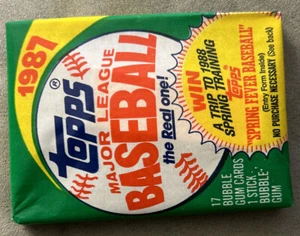 1987 Topps Wax Pack Claudell Washington Yankees (Top) Ron Davis Cubs (Back) - Picture 1 of 2
