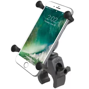 RAM Tough-Claw Handlebar Rail Mount w/ X-Grip Holder, Fits Large Cell Phones GPS - Picture 1 of 4