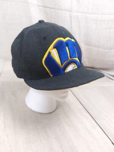 Milwaukee Brewers New Era 59fifty Fitted Hat Cooperstown Edition 7 1/4 - Picture 1 of 6