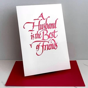 Tarjeta de día de San Valentín sincera para marido siempre te quiero por sello + sobre - Imagen 1 de 4