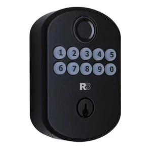 RELIABILT Matte Black Electronic Deadbolt and Fingerprint Keypad - Picture 1 of 20