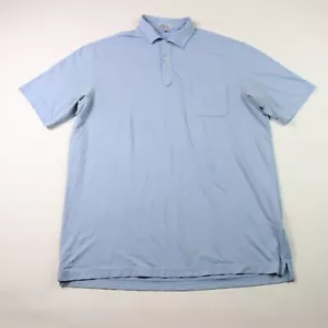 Peter Millar Herren Gr. Large Golf Poloshirt Blau Kurzarm Tasche L - Bild 1 von 9