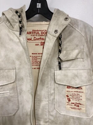 Parka de combate Artful Dodger para hombre talla M (38/40) color crema Foto 1 de 4