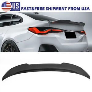 FOR 21-UP BMW G26 430i GRAN COUPE i4 M4 STYLE HIGHKICK TRUNK SPOILER CARBON LOOK