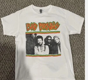 Bad Brains Tour 86-87 Basic White Short Sleeve Unisex Tshirt Men Women - Picture 1 of 6