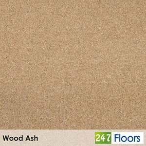 Wood Ash Pembroke Twist Carpet 11mm Thick Wool Mix Actionback Living Room - Picture 1 of 3