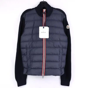 Moncler Padded Cotton Zip-Up Cardigan with Down Filled Front Size Small - Picture 1 of 13