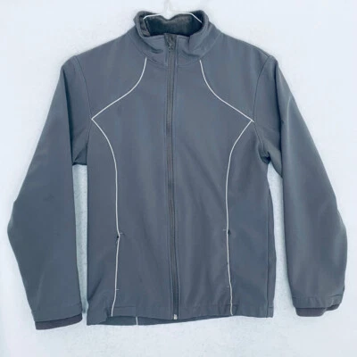 SNOZU Performance Womens Jacket Medium Full Zip Wind Stopper Mock Neck Gray - Image 1 of 4