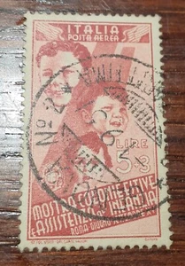 1937 Colonie posta aerea 5 lire + 3 CERTIFICATO - Foto 1 di 3