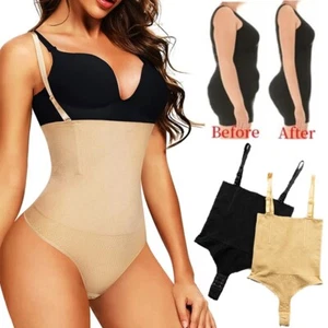 Women's Bodysuit Waist Trainer Body Shaper Thong Tummy control Fajas Colombianas - Picture 1 of 13
