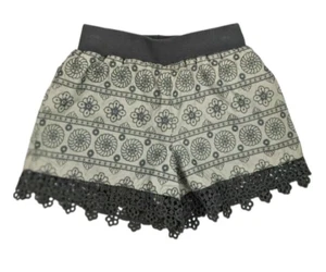 435 by Matilda Jane Embroidered Shorts Youth Girls Size 12 Taupe / Gray - Picture 1 of 7