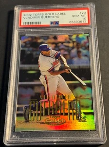 2002 VLADIMIR GUERRERO TOPPS GOLD LABEL #20 PSA 10 EXPOS HOF (612) - Picture 1 of 2