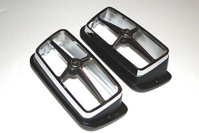 1969 1970 Cougar Front Turn Signal Bezels, Doors (pr) Mach 1 Maverick Comet - Image 1 of 4
