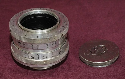 OBJECTIF SOM BERTHIOT PARIS CINOR 1,5/17 MM MONTURE C - Photo 1/4