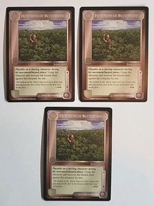 MECCG MIDDLE EARTH CCG HUNDREDS OF BUTTERFLIES DARK MINIONS COMMON x3 PLAYSET NM - Picture 1 of 3