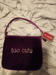 Bath & Body Works Too Cute Sequins Rhinestones Purple Makeup Bag with Tag - Bild 1 von 4