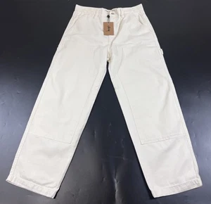 Pantalón de trabajo de lona Stüssy Bone W32 L28 - Imagen 1 de 4