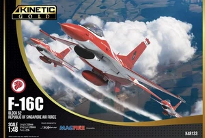Kinetic K48133 - 1:48 RSAF F-16C BLACK KNIGHT - Neu - Picture 1 of 1