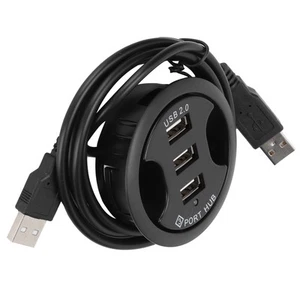 JK38h USB2.0 HUB 3 Ports Desktop Round Shape No External Power Suppl FY - Afbeelding 1 van 22