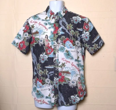 Reyn Spooner Shirt Mens Tailored Fit Hawaiian Button Down Short Sleeve Size M - Image 1 of 4