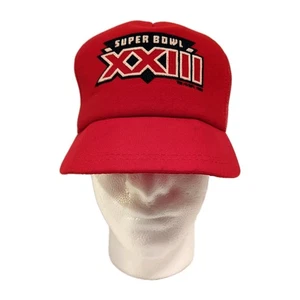 Vintage 80s Super Bowl XXIII Foam Mesh SnapBack Hat Cap USA Made - Bild 1 von 5