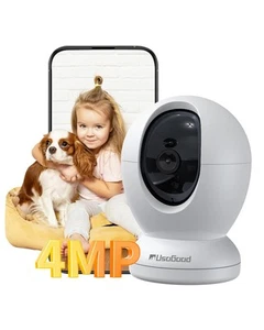 2.5K Indoor Camera for Home Security, 360°Pet Camera Indoor with Phone App,Su... - Picture 1 of 9