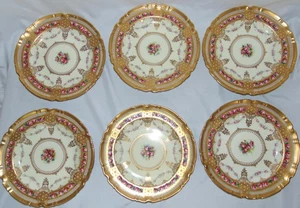 6 Platos de Cena Copeland Spode Porcelana Joya Gabinete Inglés Rosas 10 1/2" - Imagen 1 de 13