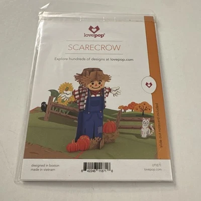 Paper Love 3D Scarecrow Farm Pop Up Card For Autumn Thanksgiving OC11 - Image 1 of 2