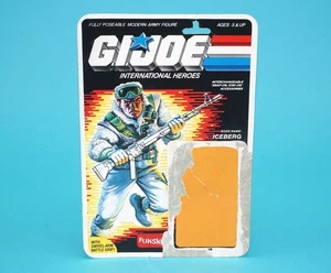 1990 GI JOE 1986 ICEBERG v1 UNCUT FILE CARD CARDBACK FUNSKOOL INDIA HTF - Bild 1 von 3