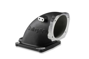 Holley 300-248BK Throttle Body Intake Elbow Aluminum Black Textured 4500 to - Picture 1 of 7