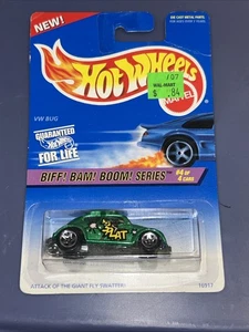 Hot Wheels Biff! Bam! Boom! Series 4/4 (1996) Green VW Bug Toy Car #543 - Picture 1 of 2