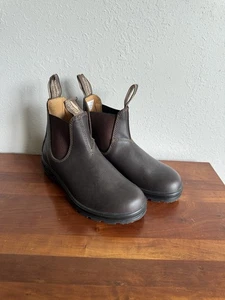 Blundstone Brown Leather Chelsea Slip On Boots Kids 3 Womens 5 Gorpcore - Picture 1 of 5
