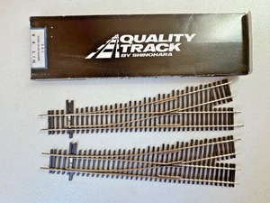 2 Shinohara #301 HO #4 Left Hand Turnouts Code 70 NS Rails w/1 box- VGC - Picture 1 of 9