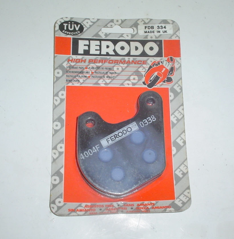 HARLEY DAVIDSON SPORTSTER ELECTRAGLIDE REAR FERODO DISC BRAKE PADS FDB334 - Image 1 of 1