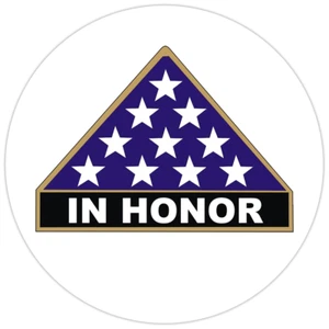 In Honor Bumper Sticker Military Vinyl Soldier Decal 5" - Picture 1 of 3