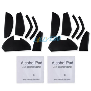 for Logitech G602 Mouse 2 Sets new Black Rounded Curved Edges Mouse Feet Skates - Picture 1 of 6