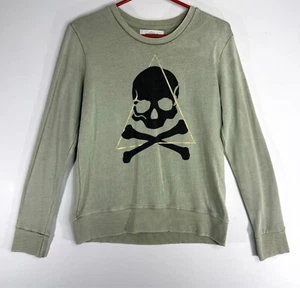 Soul Cycle Skull Sweatshirt Damen Langarm sportlich grün Gr. XS - Bild 1 von 5