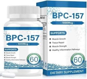 BPC 157 Peptide Capsules - 1000mcg, BPC-157 Supplement for Gastrointestinal Heal - Picture 1 of 1