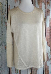Faded Glory Ladies Knit Top Blouse Shirt Sweater Pullover Long Sleeve Beige L - Picture 1 of 12