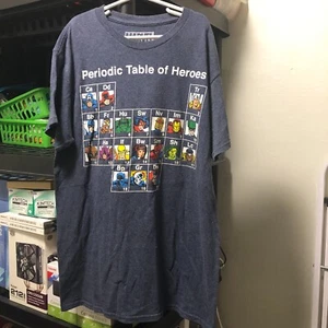 Marvel Boys T-Shirt Periodic Table of Heroes Size Small - Picture 1 of 3