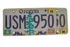 Oregon License Plate USM 950 Mountains Trees - PAIR