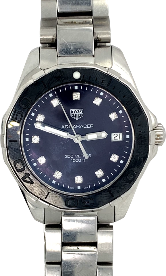 TAG Heuer Aquaracer Black Mother of Pearl Women's Watch - WAY131M.BA0748