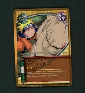 Attack to the Weakest Point US060 Gold Lettering Rare Card Naruto The Chosen - Picture 1 of 2