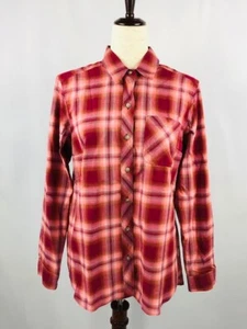 Eddie Bauer Damen Twin Herbst 2.0 Flanell L.Arm Hemd VineRose Größe:Med Neu mit Etikett! - Bild 1 von 11