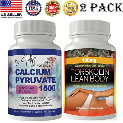 Pyruvate钙抗氧化补充剂Forskolin提取物减肥减肥药 — 第 1/4 张图片