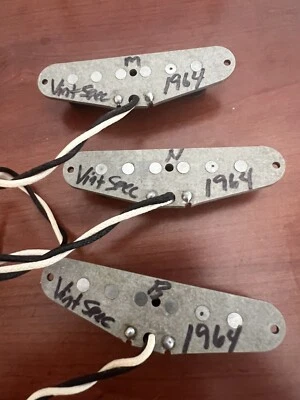 Vintage Spec 1964 "CBS" Strat Set by Tone Specific. 1st Year Fender CBS Pickups. - Image 1 of 3