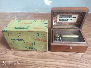 Rare vintage "THORENS" winding music box of 50's made in Switzerland. - Picture 1 of 24